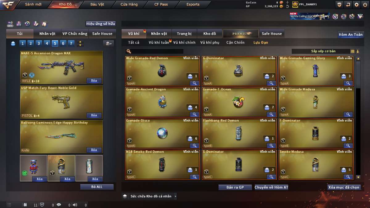 shop acc cf uy tin gia re